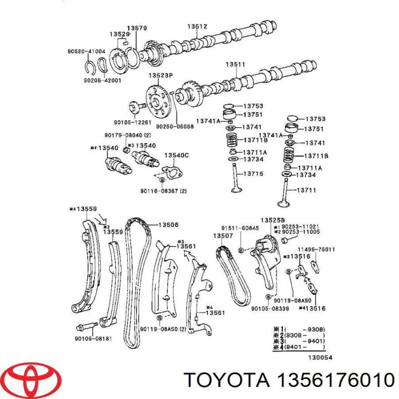 Guía de cadena de distribución Toyota Hiace III bus (H10) (1989 - 1995) precio, desde 146,53 EUR