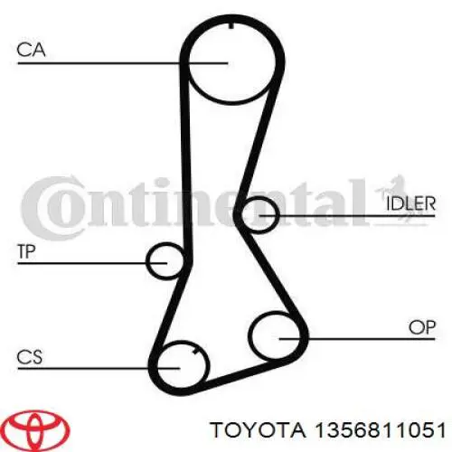 Correa de distribución Toyota 1356811051 precio, desde 20,16 EUR