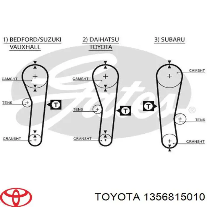 1356815010 Toyota correa distribución