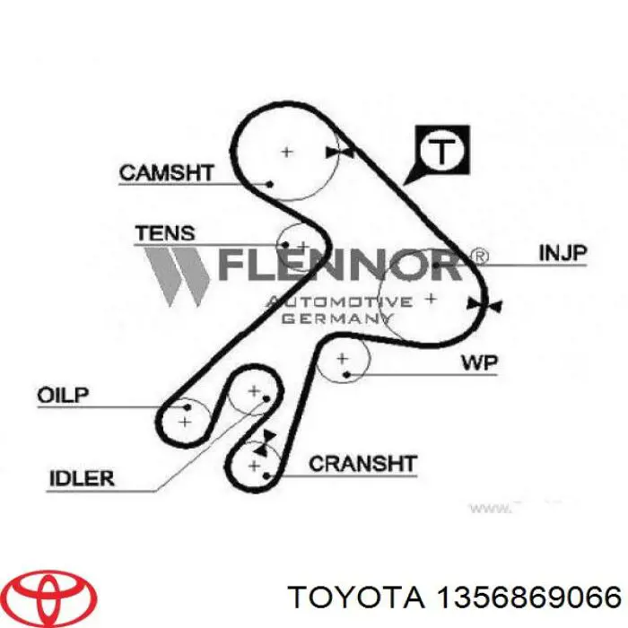 Correa distribución 1356869066 Toyota