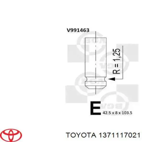 Válvula de entrada para Toyota Land Cruiser (J10)