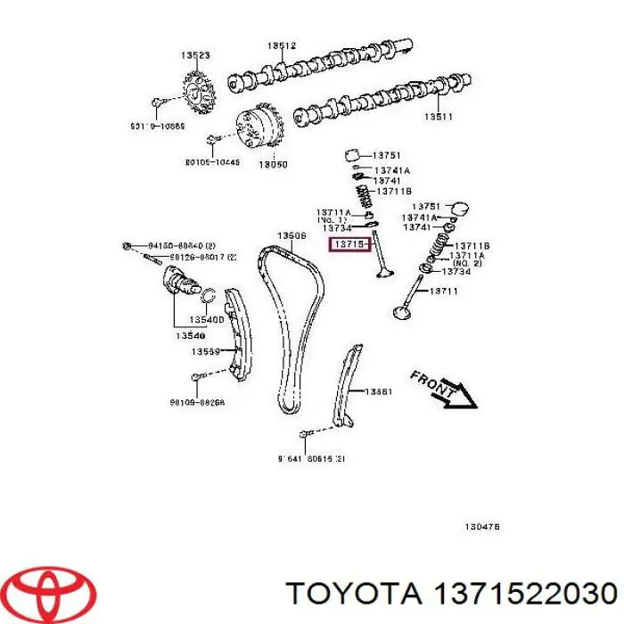 Comprar 1371522030 Toyota Válvula escape