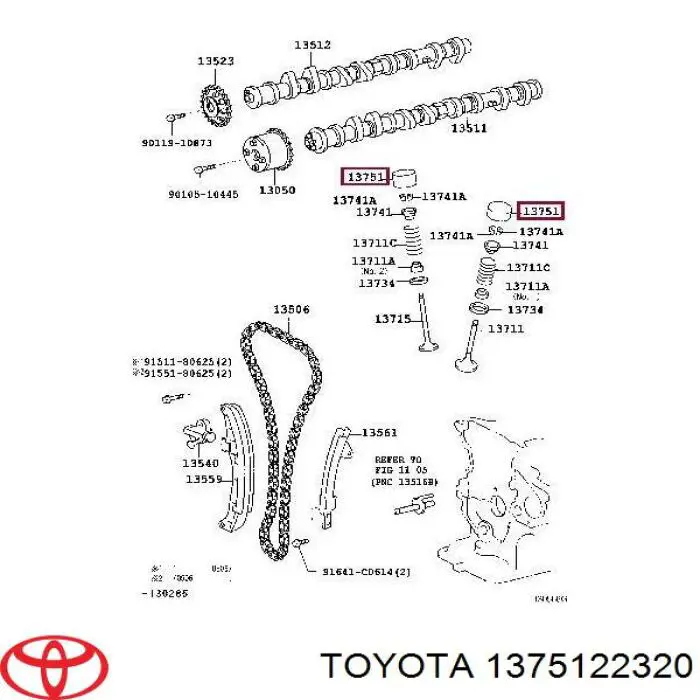 Taqués hidráulicos Toyota 1375122320 precio, desde 36,77 EUR
