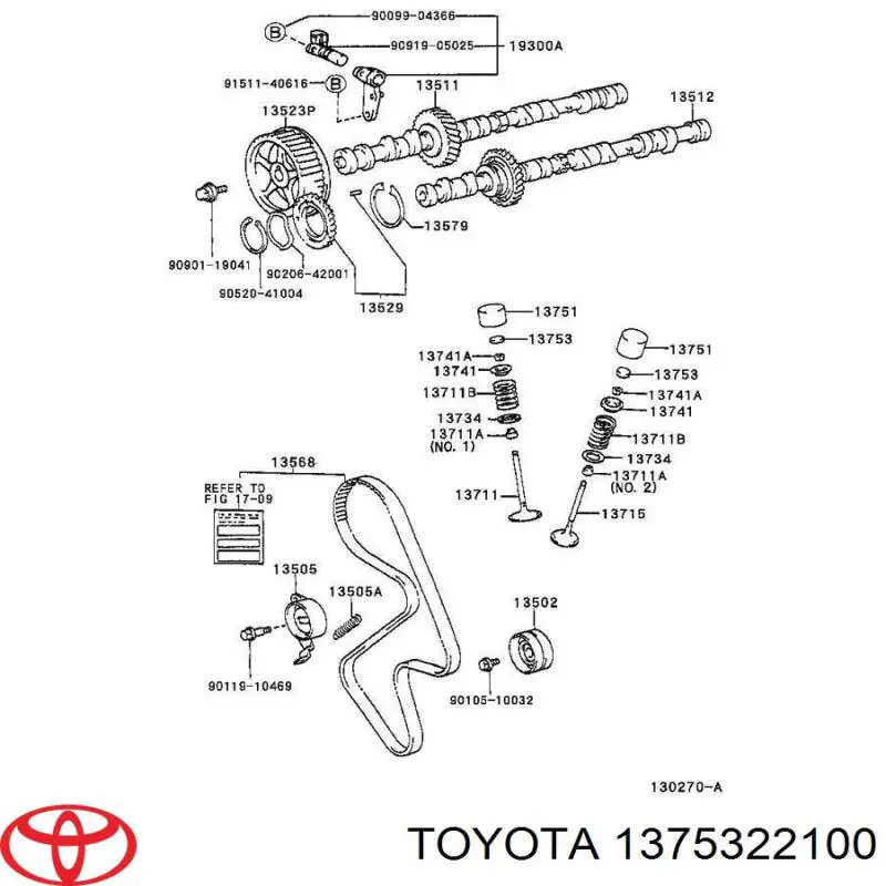 1375322100 Toyota disco de ajuste