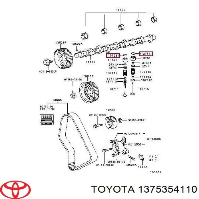 Arandela de ajuste para Toyota Hiace (H1, H2)