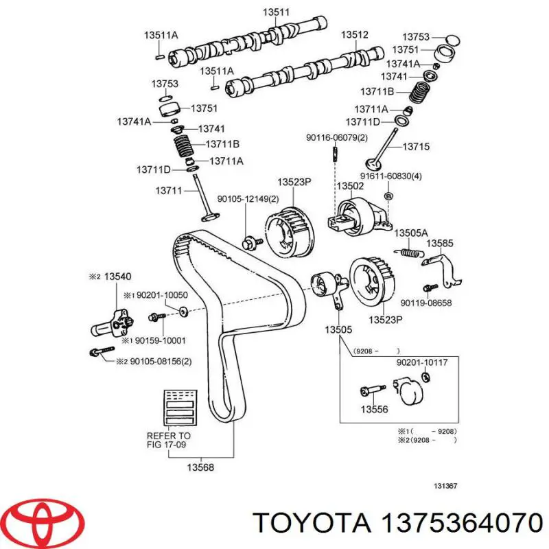  Toyota 1375364070 precio, desde 9,89 EUR