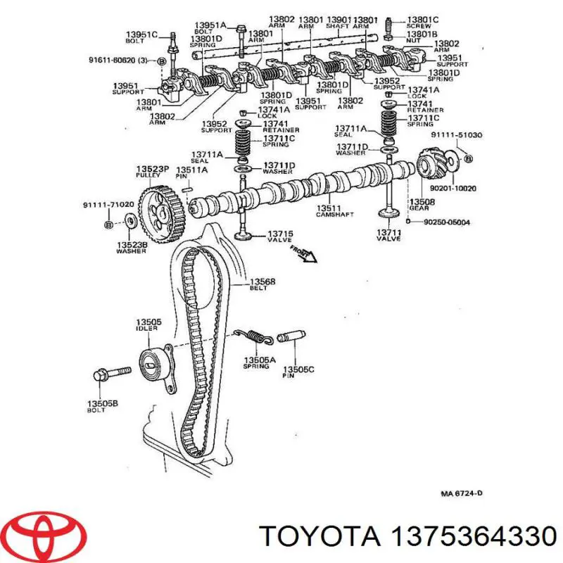 Arandela de ajuste Toyota 1375364330 precio, desde 9,89 EUR