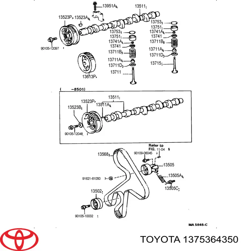 Arandela de ajuste Toyota 1375364350 precio, desde 9,89 EUR