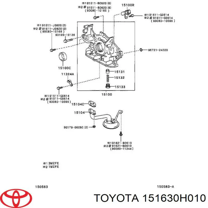 Engranaje de la bomba de aceite Toyota 151630H010 precio, desde 4,54 EUR