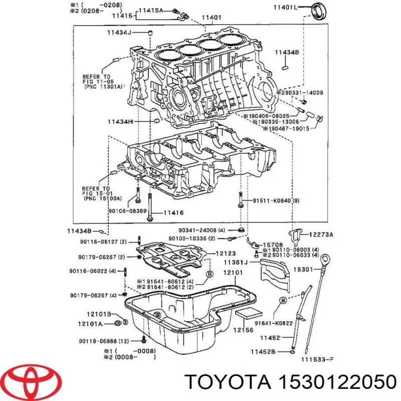 Varilla del nivel de aceite para Toyota Corolla  E12