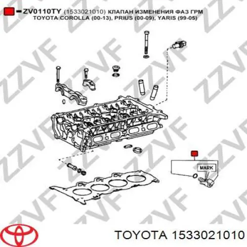 Comprar 1533021010 Toyota Regulador de fase de distribución