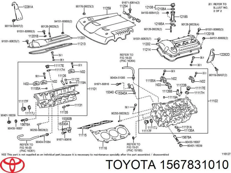 Filtro de valvula vvti para Toyota Land Cruiser (J12)