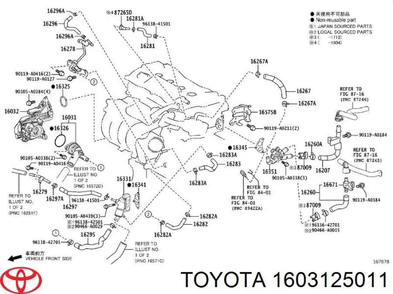 Comprar 1603125011 Toyota Termostato