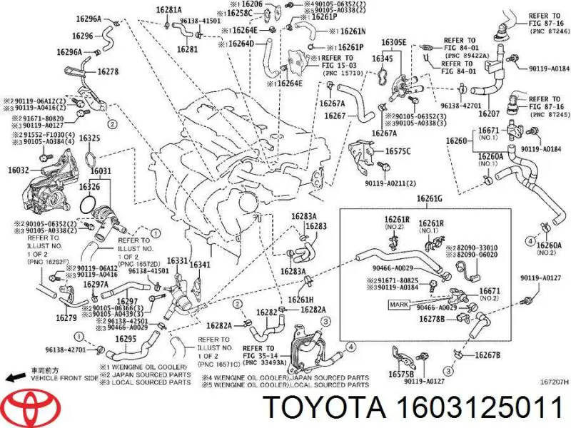1603125011 Toyota termostato