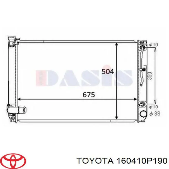 Água radiador Toyota 160410P190 precio, desde 127,06 EUR