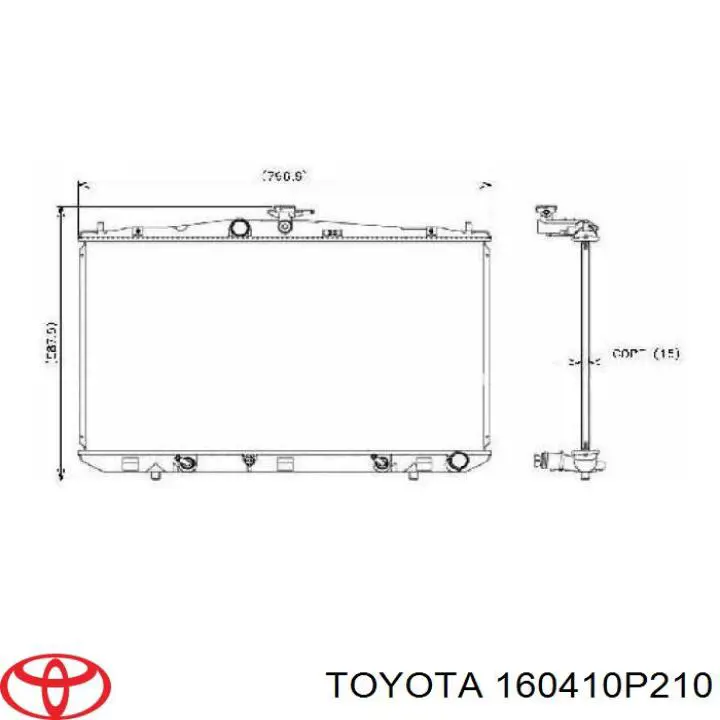 Água radiador Toyota 160410P210 precio, desde 68,42 EUR