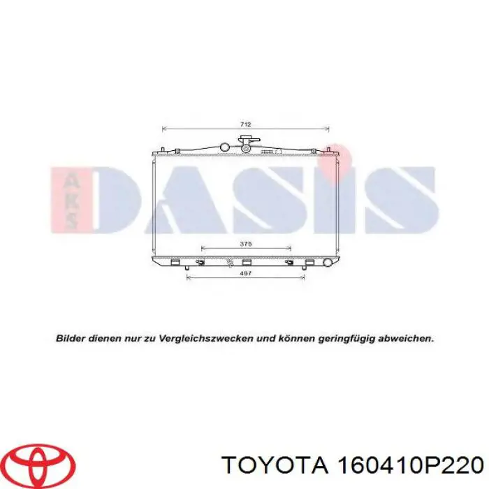 160410P220 Toyota radiador