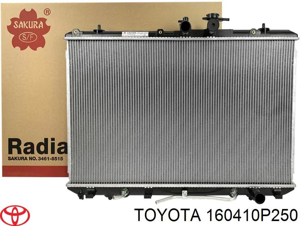 160410P250 Toyota radiador refrigeración del motor