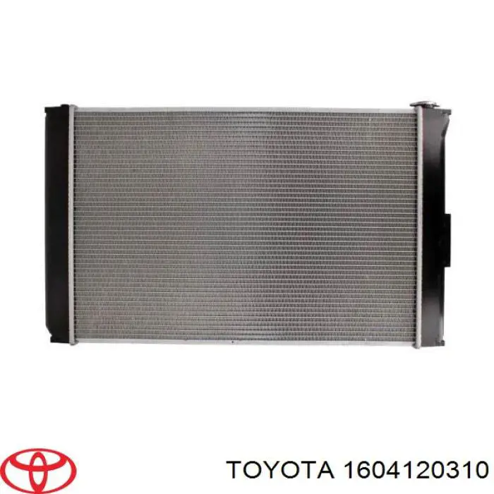 1604120310 Toyota radiador refrigeración del motor