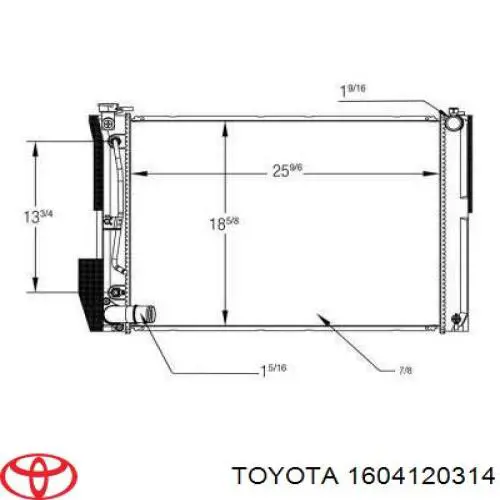 Água radiador Toyota 1604120314 precio, desde 153,84 EUR