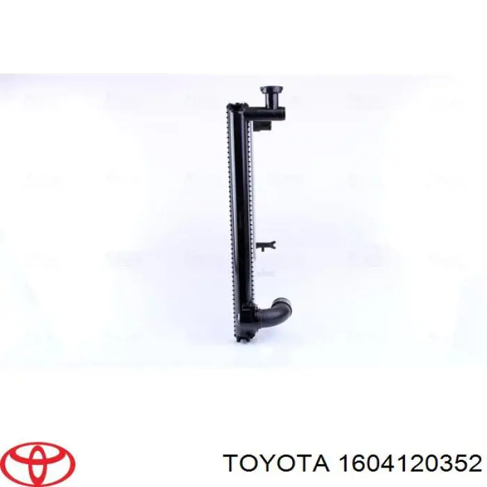 1604120352 Toyota radiador refrigeración del motor