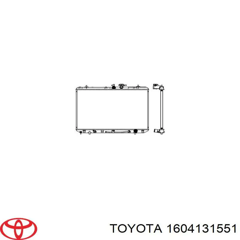 Radiador 1604131551 Toyota