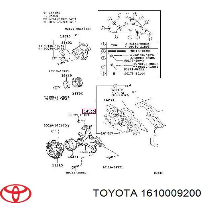 1610009200 Toyota bomba de agua