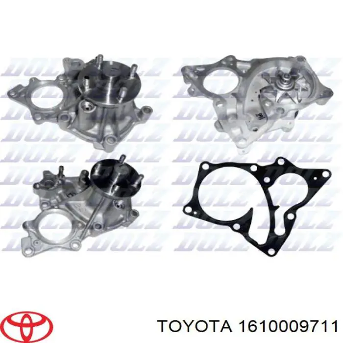 Bombeadora de agua Toyota 1610009711 precio, desde 83,88 EUR