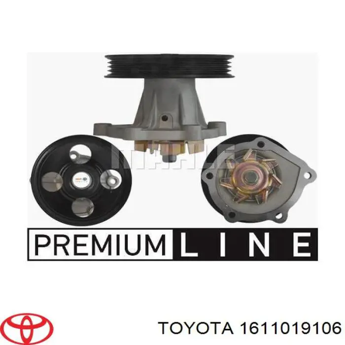 Bombeadora de agua Toyota 1611019106 precio, desde 30,37 EUR