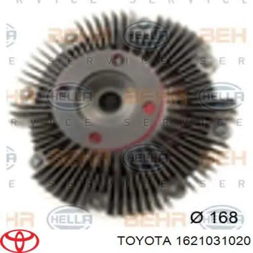 Embrague del ventilador Toyota Land Cruiser (J12)