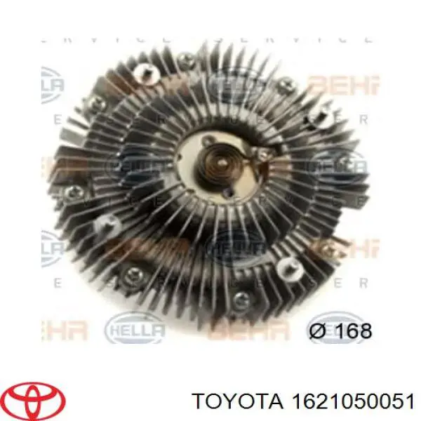 Embrague viscoso de ventilador 1621050051 Toyota