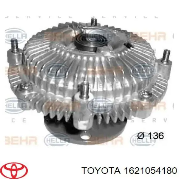Embrague viscoso de ventilador 1621054180 Toyota