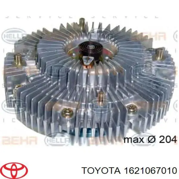 1621067050 Toyota embrague, ventilador del radiador