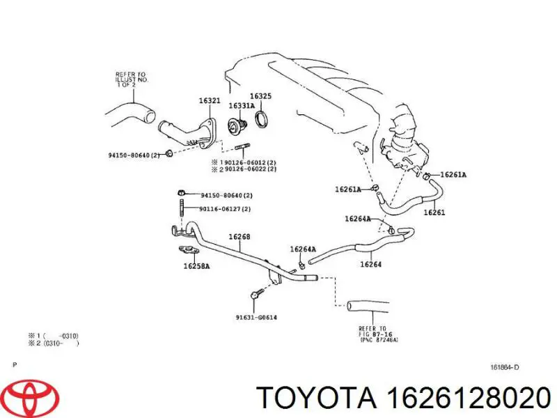  Toyota 1626128020 precio, desde 10,62 EUR
