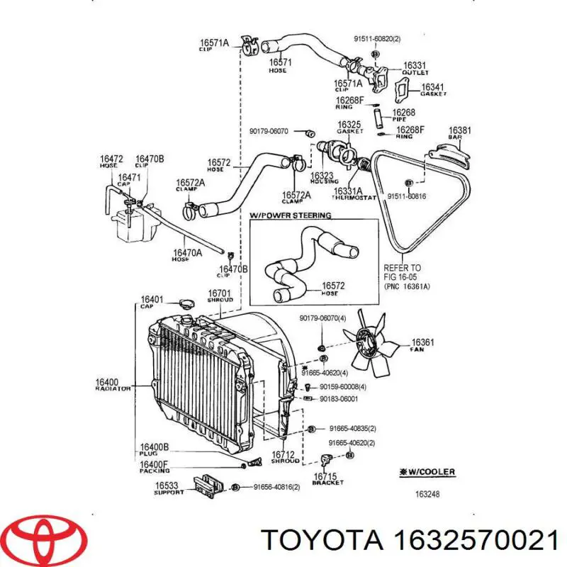  Junta de termostato Toyota Tercel 