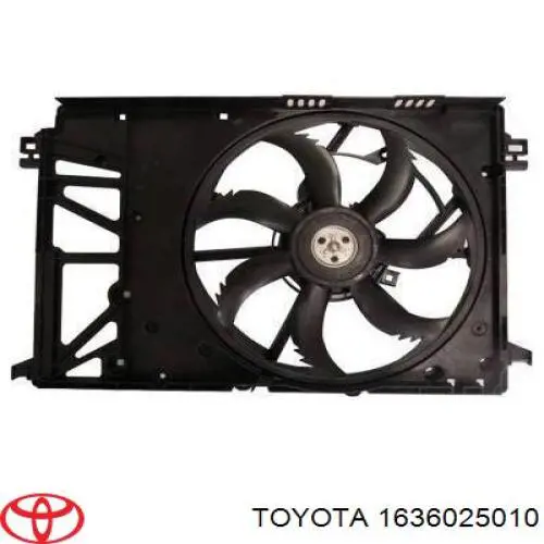 Difusor de radiador, ventilador de refrigeración, condensador del aire acondicionado, completo con motor y rodete para Toyota Camry (V70)