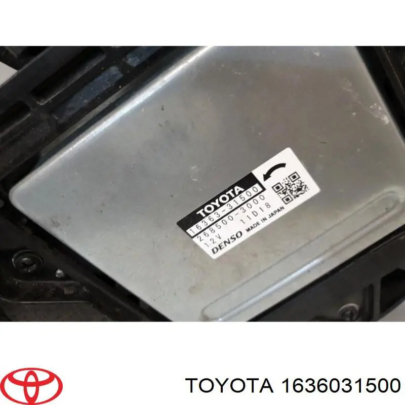 1636031500 Toyota difusor de radiador, ventilador de refrigeración, condensador del aire acondicionado, completo con motor y rodete
