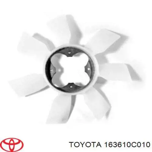 163610C011 Toyota rodete ventilador, refrigeración de motor