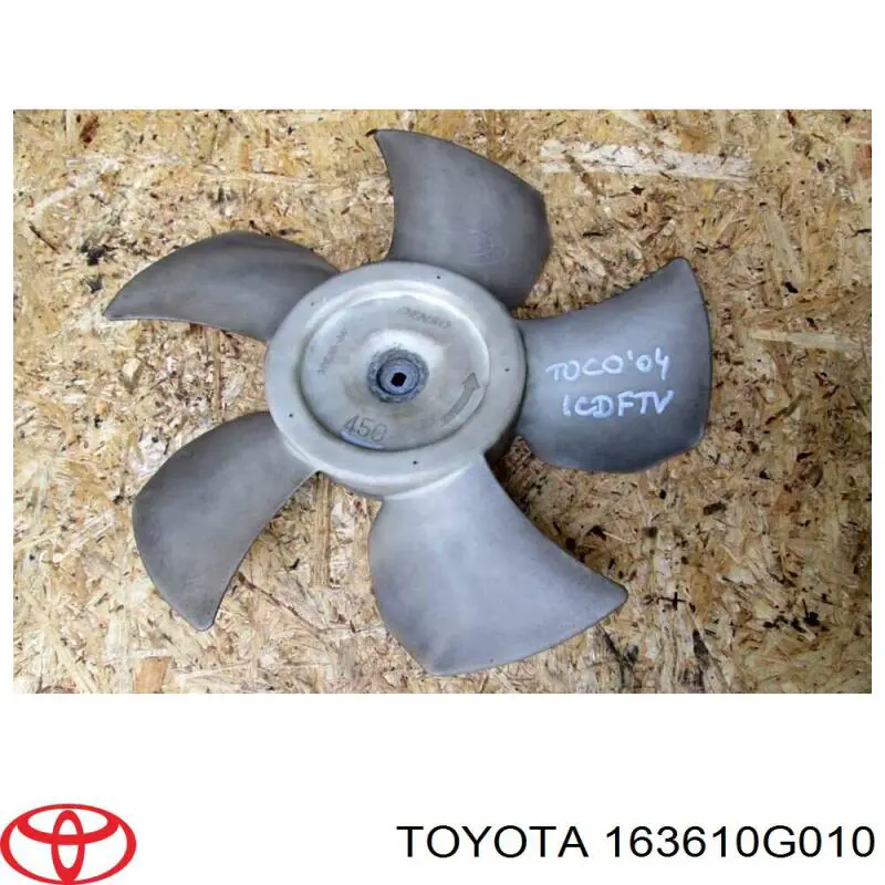 163610G010 Toyota rodete ventilador, refrigeración de motor izquierdo