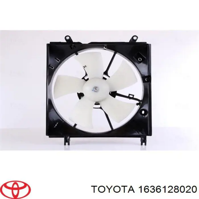 Ventilador izquierdo del radiador de refrigeración Toyota 1636128020 precio, desde 57,08 EUR
