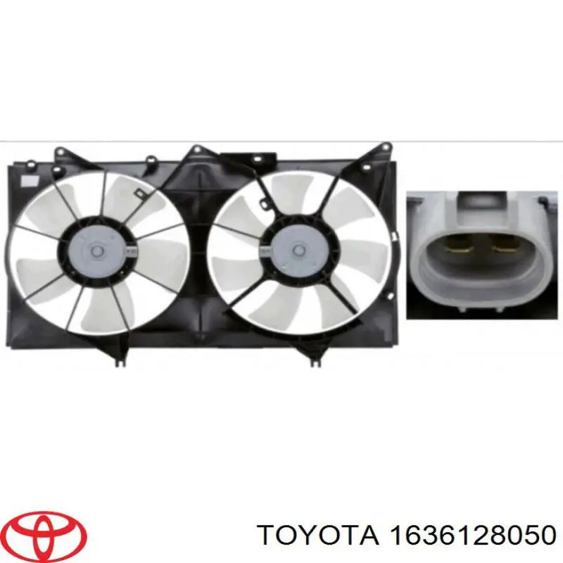 Ventilador derecho del radiador de refrigeración Toyota 1636128050 precio, desde 148,18 EUR