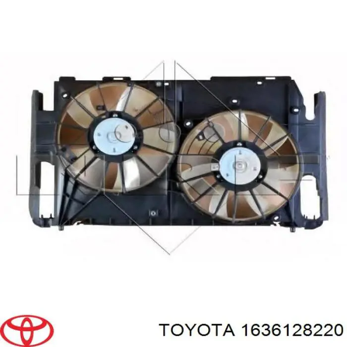 Ventilador izquierdo del radiador de refrigeración Toyota 1636128220 precio, desde 59,80 EUR