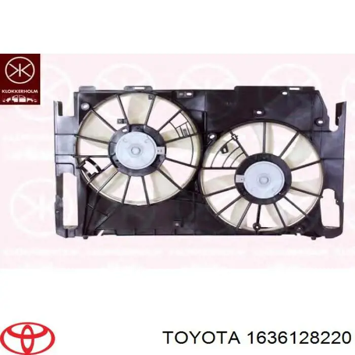 1636128220 Toyota rodete ventilador, refrigeración de motor izquierdo