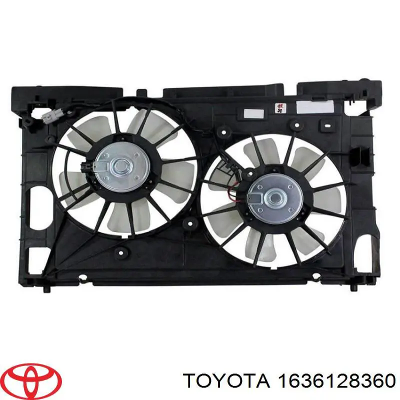 Ventilador derecho del radiador de refrigeración Toyota 1636128360 precio, desde 101,73 EUR