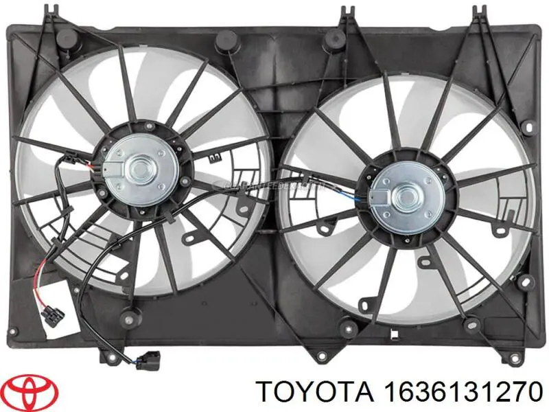 Rodete ventilador, refrigeración de motor derecho para Toyota Highlander (U4)
