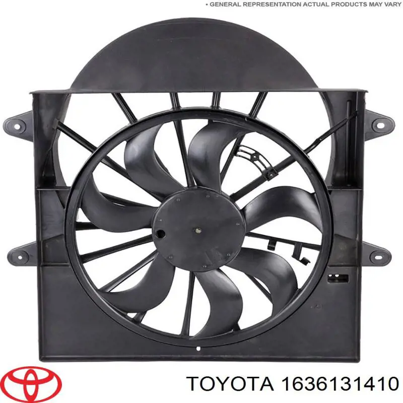 1636131410 Toyota rodete ventilador, refrigeración de motor izquierdo