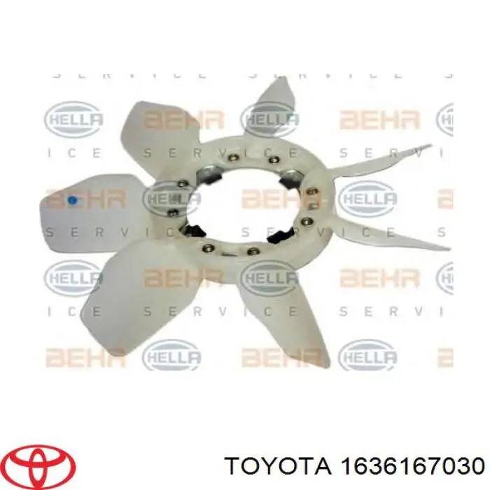 1636167030 Toyota rodete ventilador, refrigeración de motor