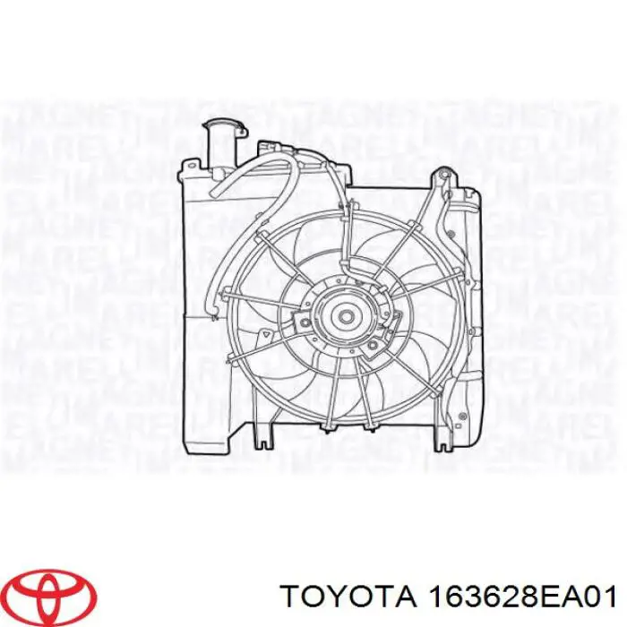 Ventilador de radiador Toyota 163628EA01 precio, desde 81,31 EUR