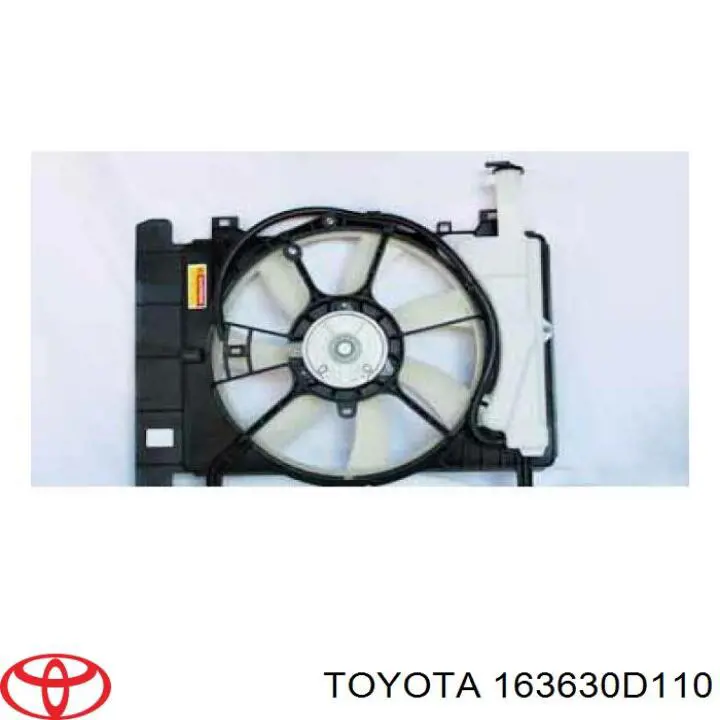 163630D110 Toyota motor de ventilador, refrigeración, izquierdo