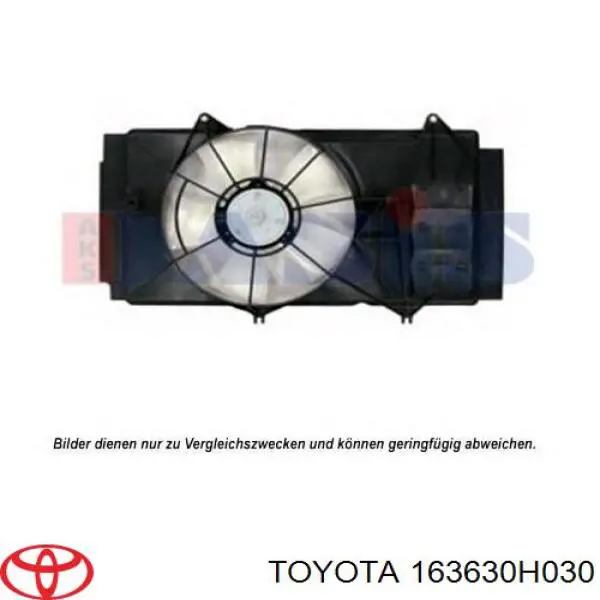 163630H030 Toyota motor de ventilador, refrigeración, izquierdo